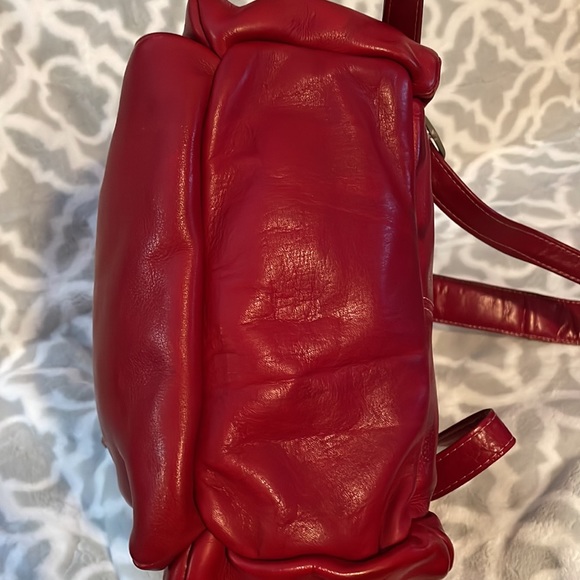 LeDonne Red Leather Backpack main image 11